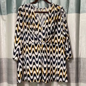 Lane Bryant V neck top